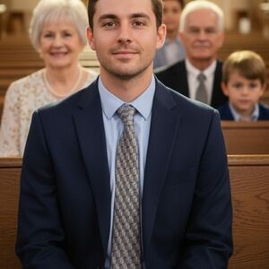 Christians Closet 100% Silk Crosses Religious Preacher Priest Tie Charlie Kirk